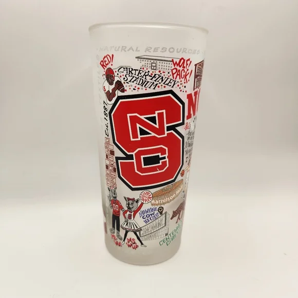 Catstudio NC State University Collegiate Frosted Glass - Wolfpack Ncsu Raleigh - Picture 2 of 8